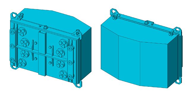 Electromagnetic vibro-drive ВЭМ-Л4 — drawing